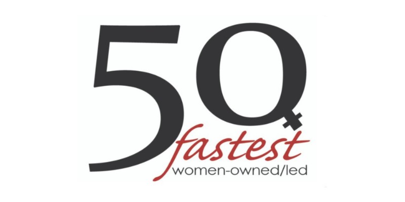 50 fastest women-owned badge